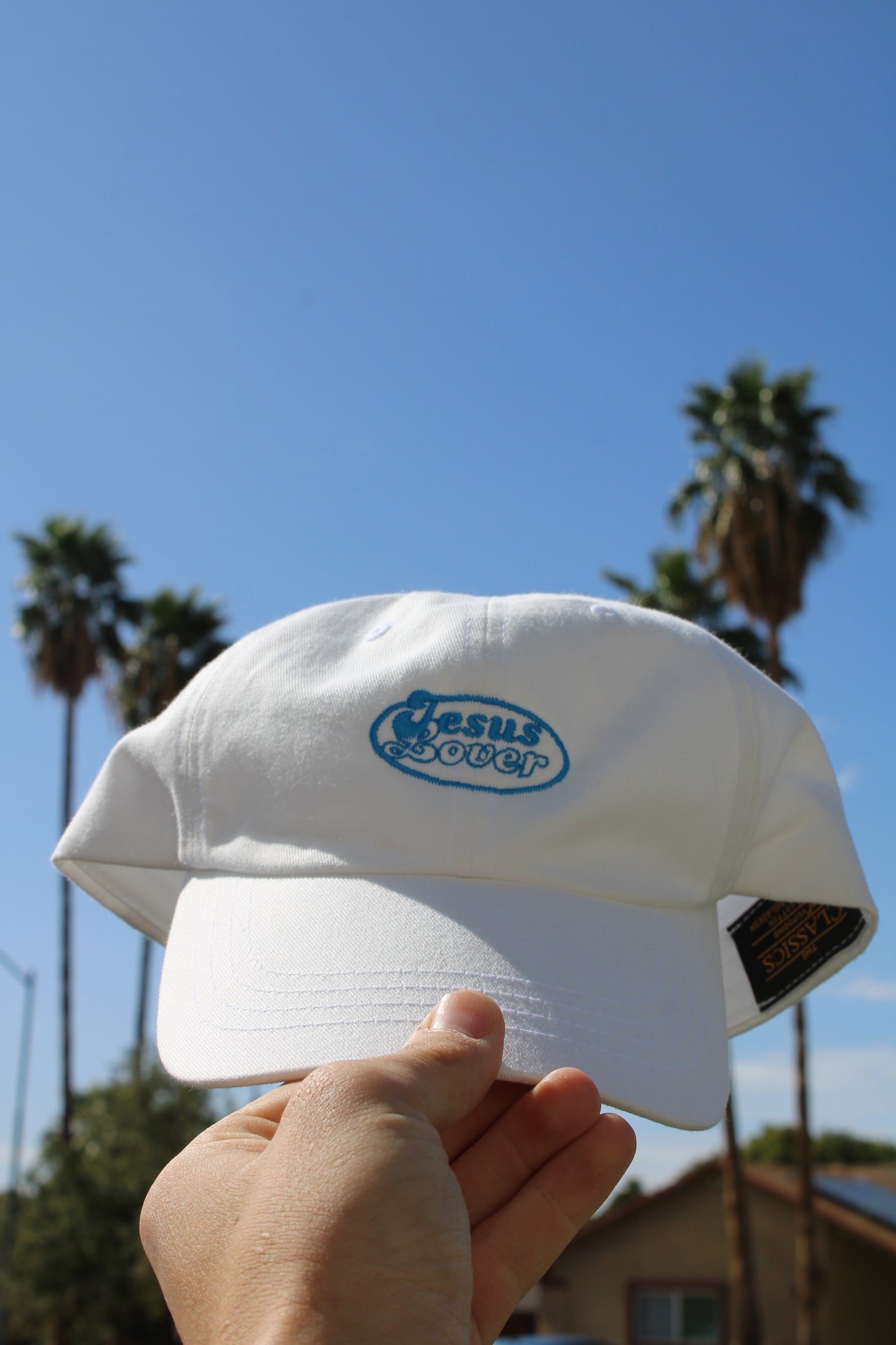 MW "Lover" White/Navy Hat