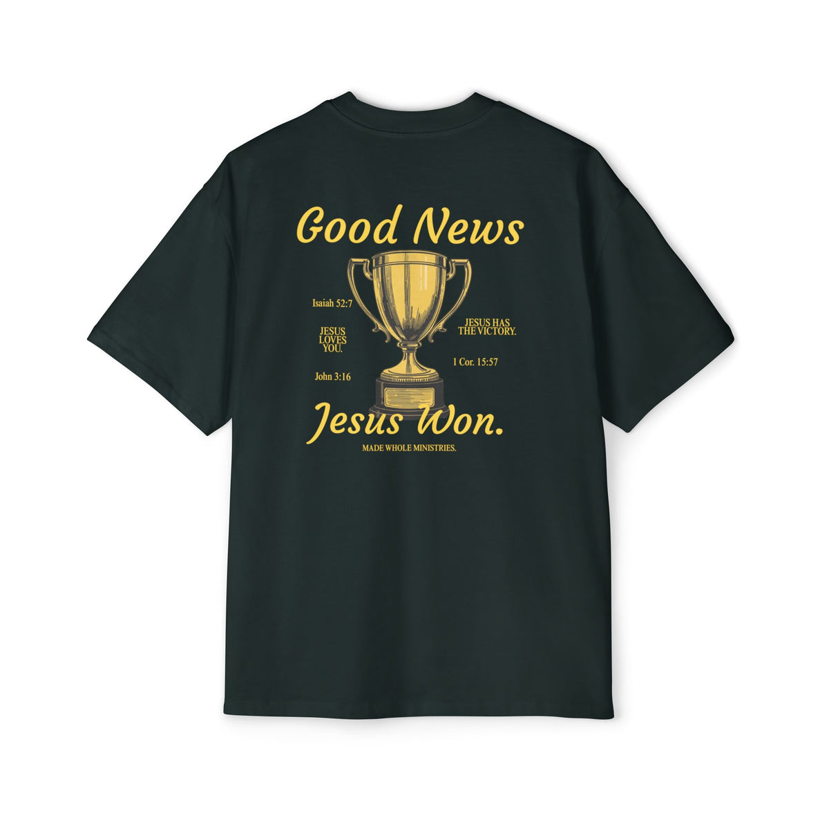 'Jesus Won' Oversized tee