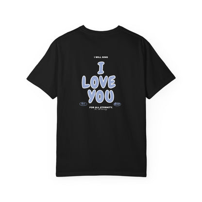 I will Sing "I Love You" Tee (White/Navy)