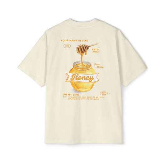 "Honey of the Lord" Oversized Tee (Cream)