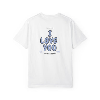 I will Sing "I Love You" Tee (White/Navy)