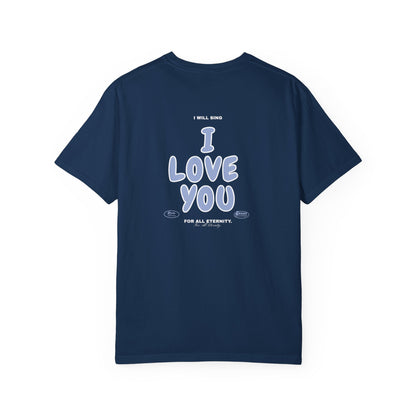 I will Sing "I Love You" Tee (White/Navy)