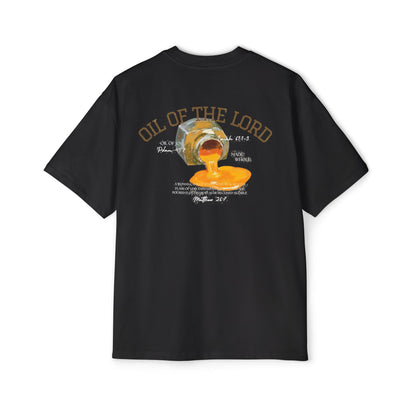 "Oil of the Lord" Oversized Tee (Navy/Tan)