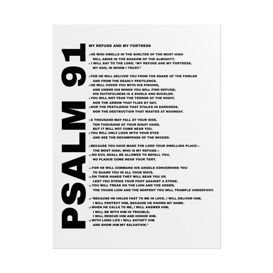 Psalm 91 Poster (18'x24')