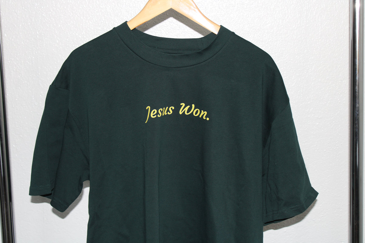 'Jesus Won' Oversized tee