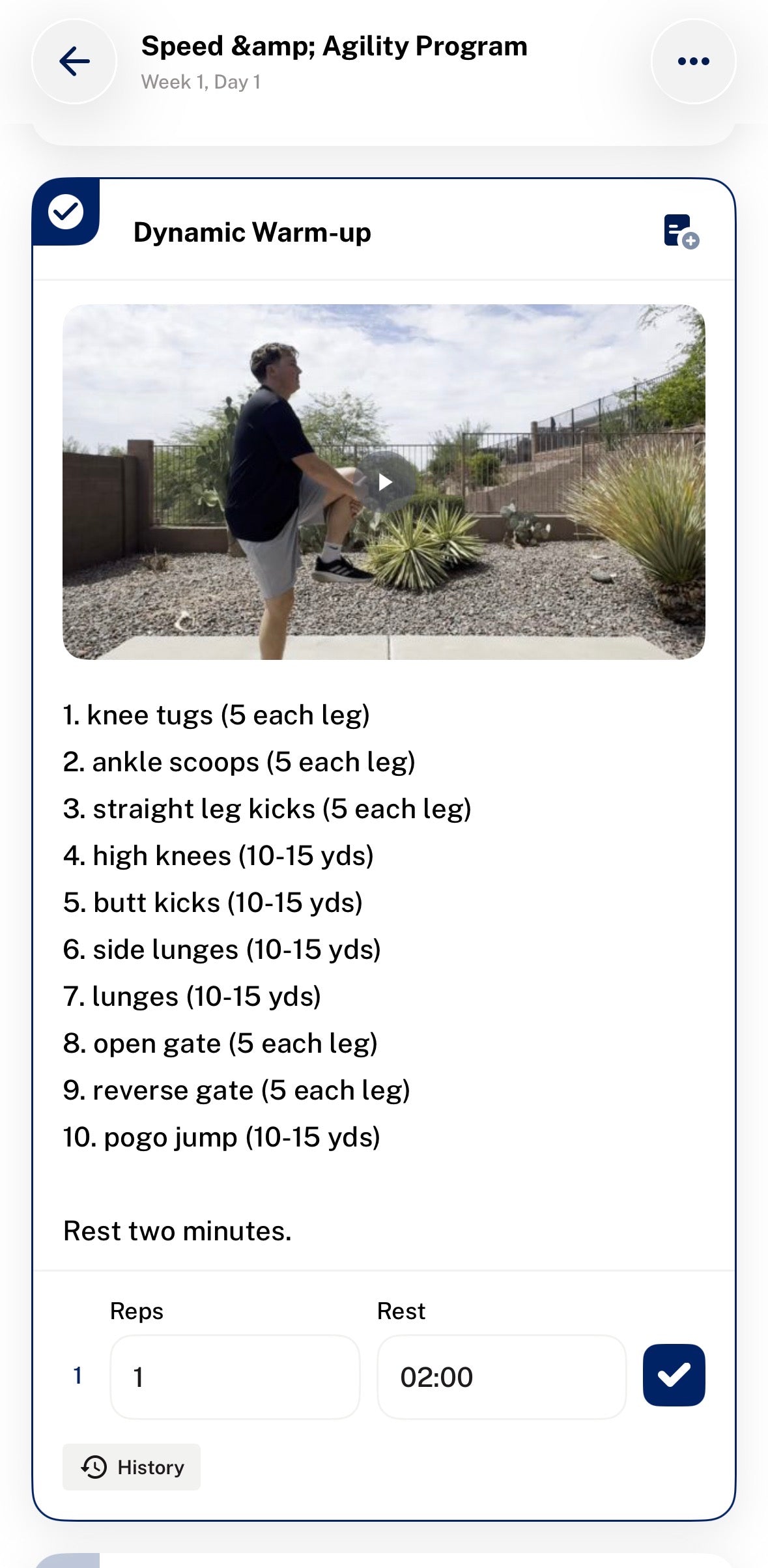 Speed and Agility Training Program